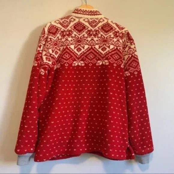 Vintage northern reflection fair isle fuzzy jacket Size medium - Picture 6 of 15